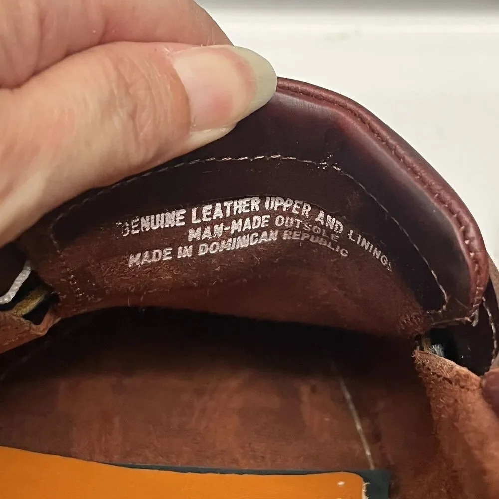 TIMBERLAND MENS CLASSIC 2 EYE ROOT BEER SHOE BROWN FULL GRAIN BOAT SHOE SZ 14